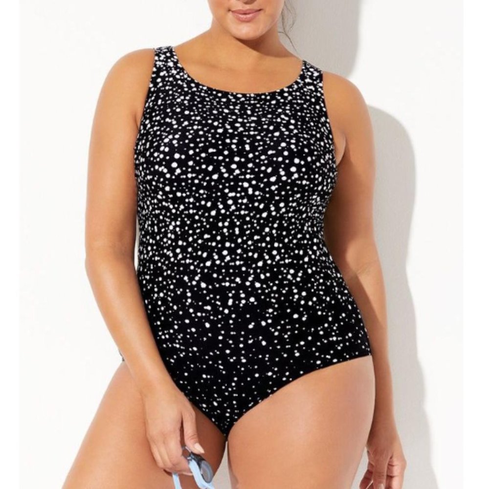 Swimsuits For All High Neck Chlorine Resist 1pc